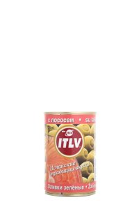 Olīvas ITLV zaļās pildītas ar laša pastu