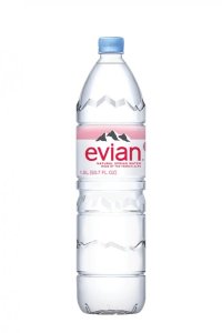 Dabīgs negāzēts minerālūdens Evian